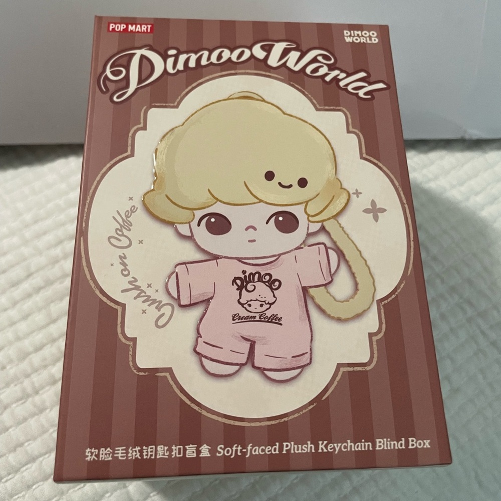 Dimoo World Coffee Soft-faced Plush Keychain Blind Box